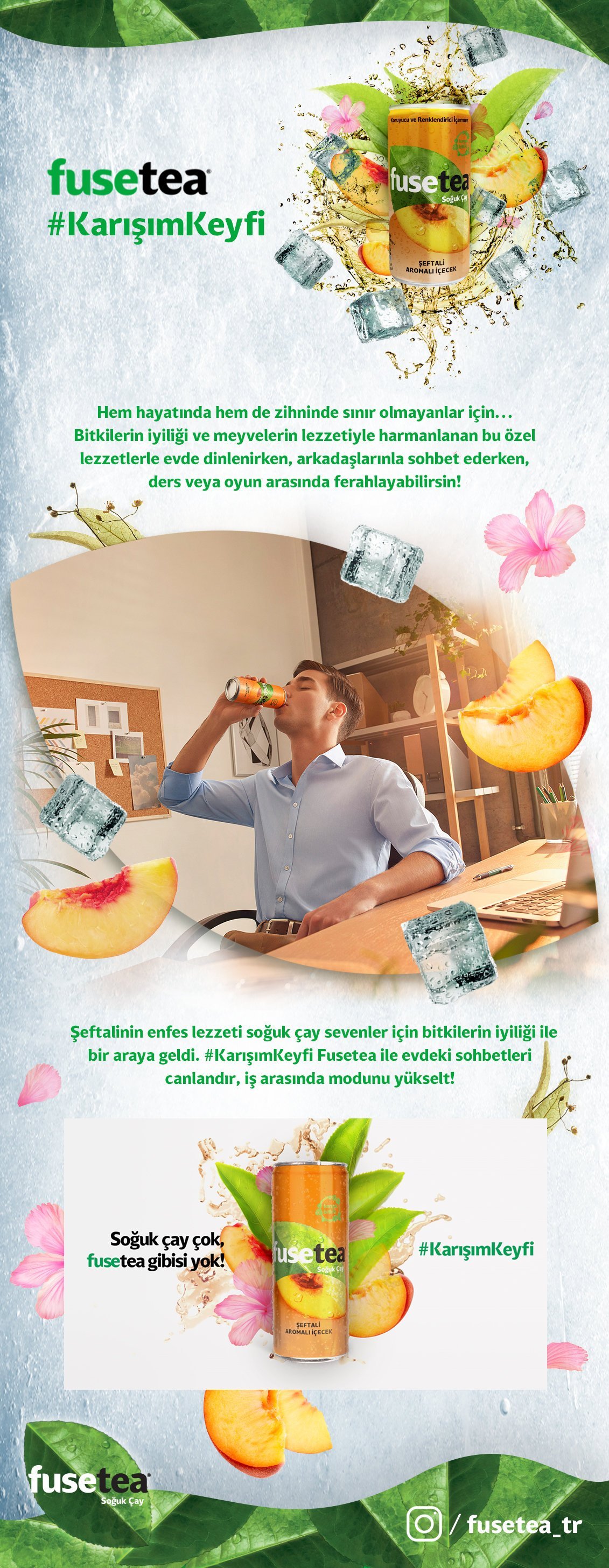 Fusetea Icetea Şeftali Aromalı İçecek 200 Ml 24'lü Koli