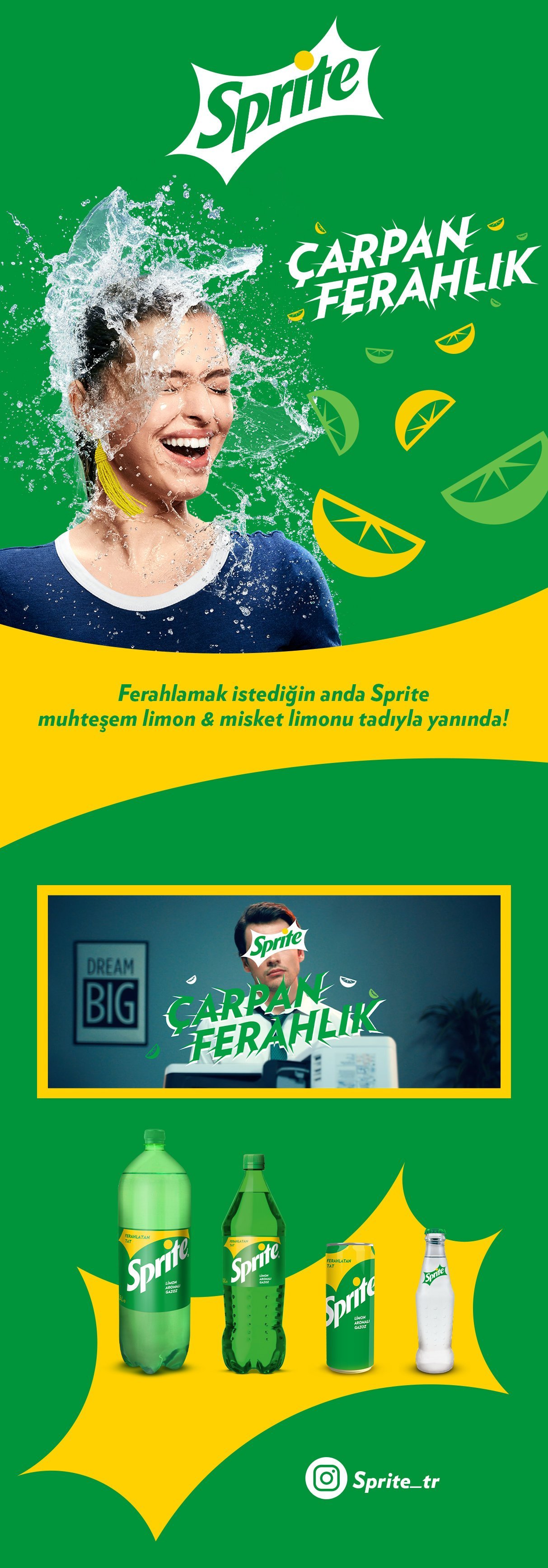 Sprite Limon Aromalı Gazoz 2.5 L 6'lı Koli